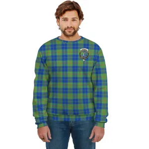 Barclay Hunting Ancient Tartan Sweatshirt with Family Crest