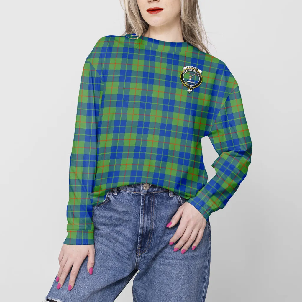 Barclay Hunting Ancient Tartan Sweatshirt with Family Crest