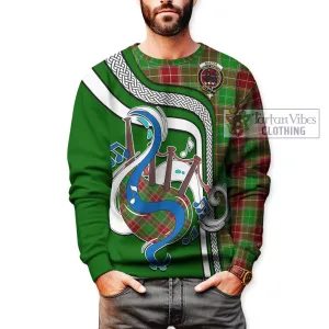 Baxter Modern Tartan Sweatshirt with Epic Bagpipe Style