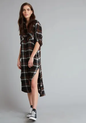 Bella Dahl - Two Pocket Duster Dress in Cinnamon Spice