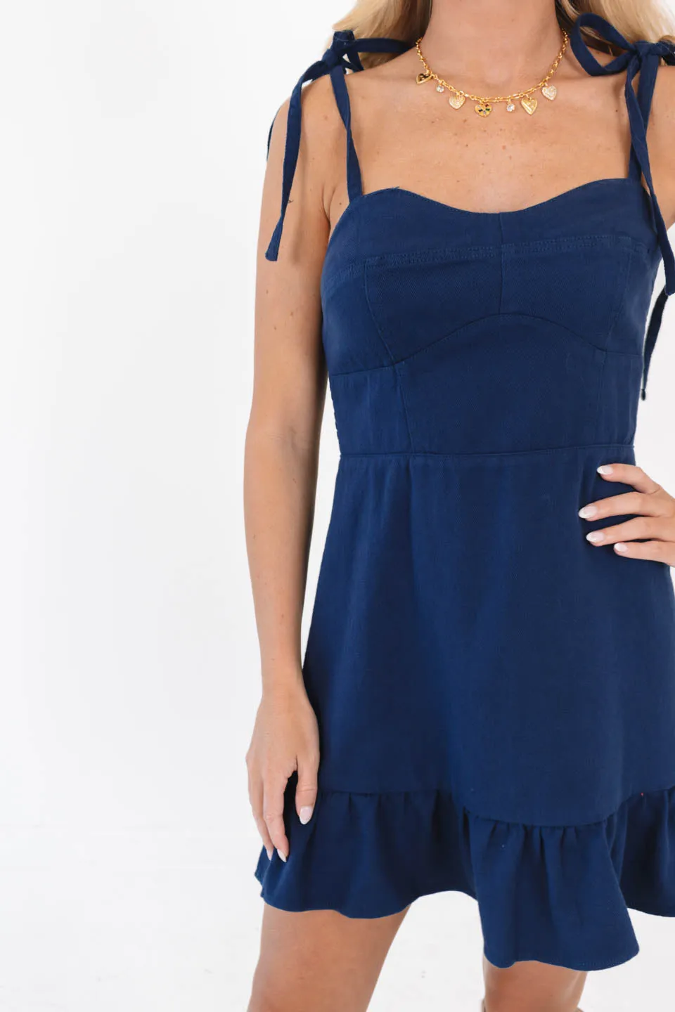 Biggest Fan Dress - Navy