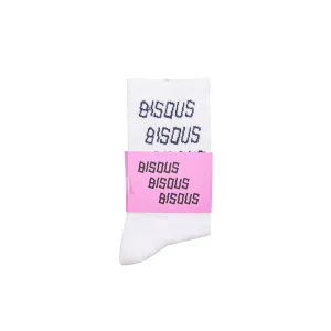 Bisous x 3 Socks (White/Navy)