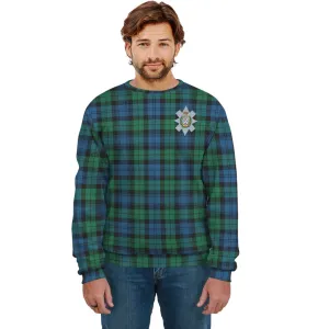 Black Watch Ancient Tartan Sweatshirt with Family Crest