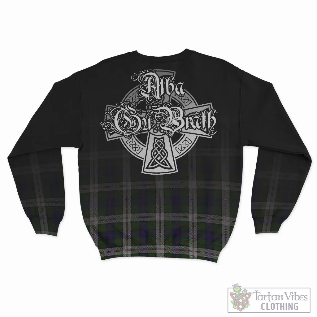 Blair Dress Tartan Sweatshirt Featuring Alba Gu Brath Family Crest Celtic Inspired