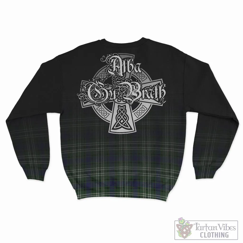 Blyth Tartan Sweatshirt Featuring Alba Gu Brath Family Crest Celtic Inspired