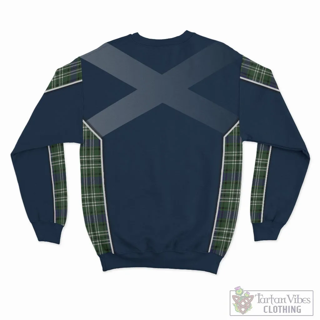 Blyth Tartan Sweatshirt with Family Crest and Scottish Thistle Vibes Sport Style