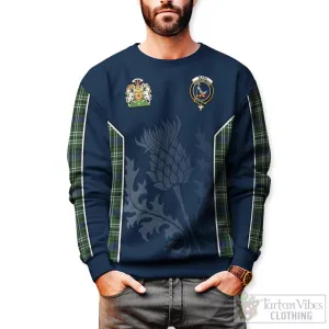 Blyth Tartan Sweatshirt with Family Crest and Scottish Thistle Vibes Sport Style