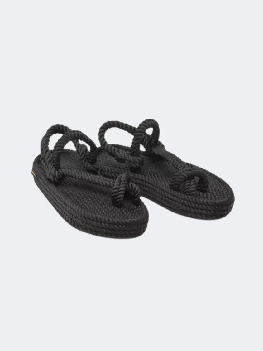 Bohonomad Hawaii Platform Rope  Women Lifestyle Sandals Black