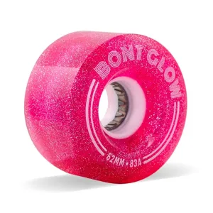 Bont Light Up Glow Love Letter Pink Wheels 83A - 4 pack