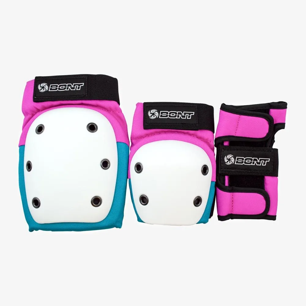 Bont Skate Triple Pad Protection Set Junior Pink/Teal