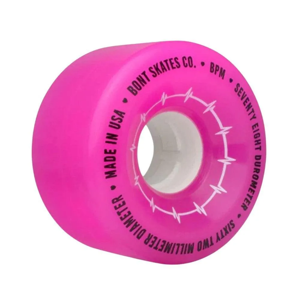 Bont Wheels - BPM Pink 62mm 78A 4pk