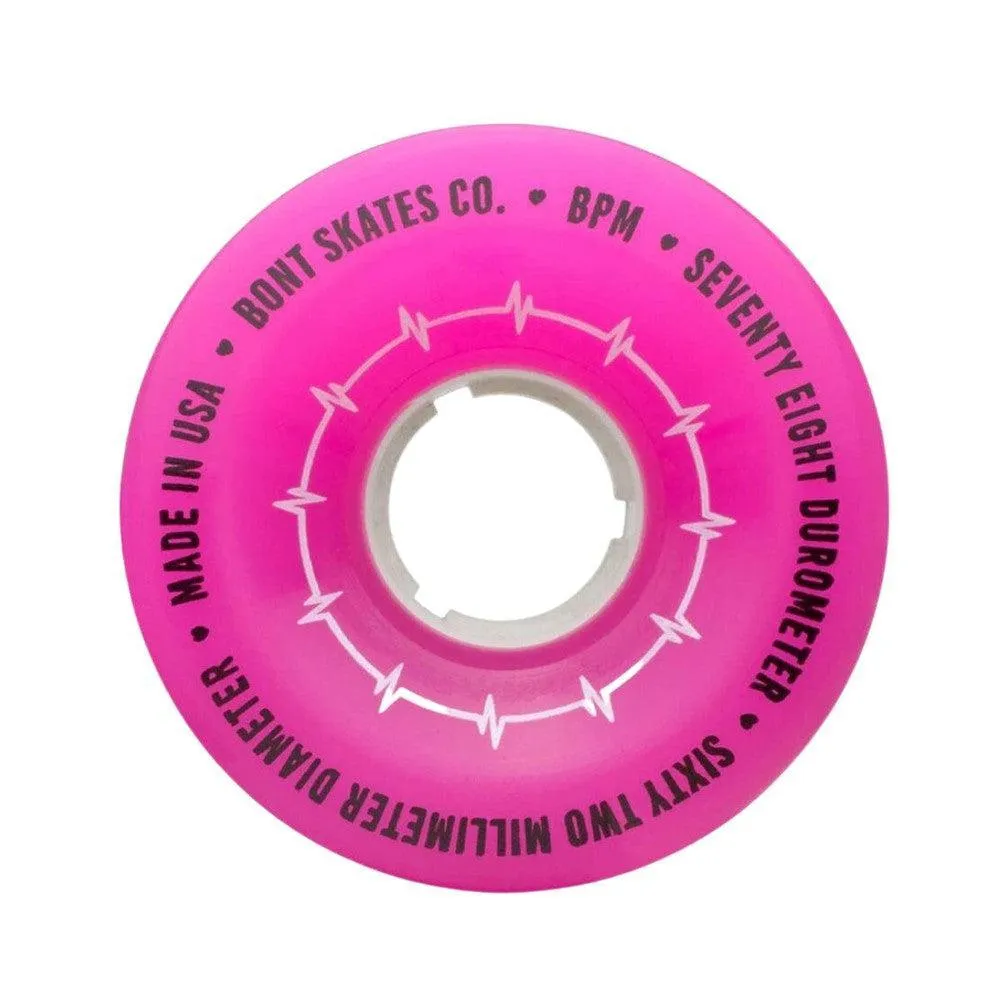 Bont Wheels - BPM Pink 62mm 78A 4pk