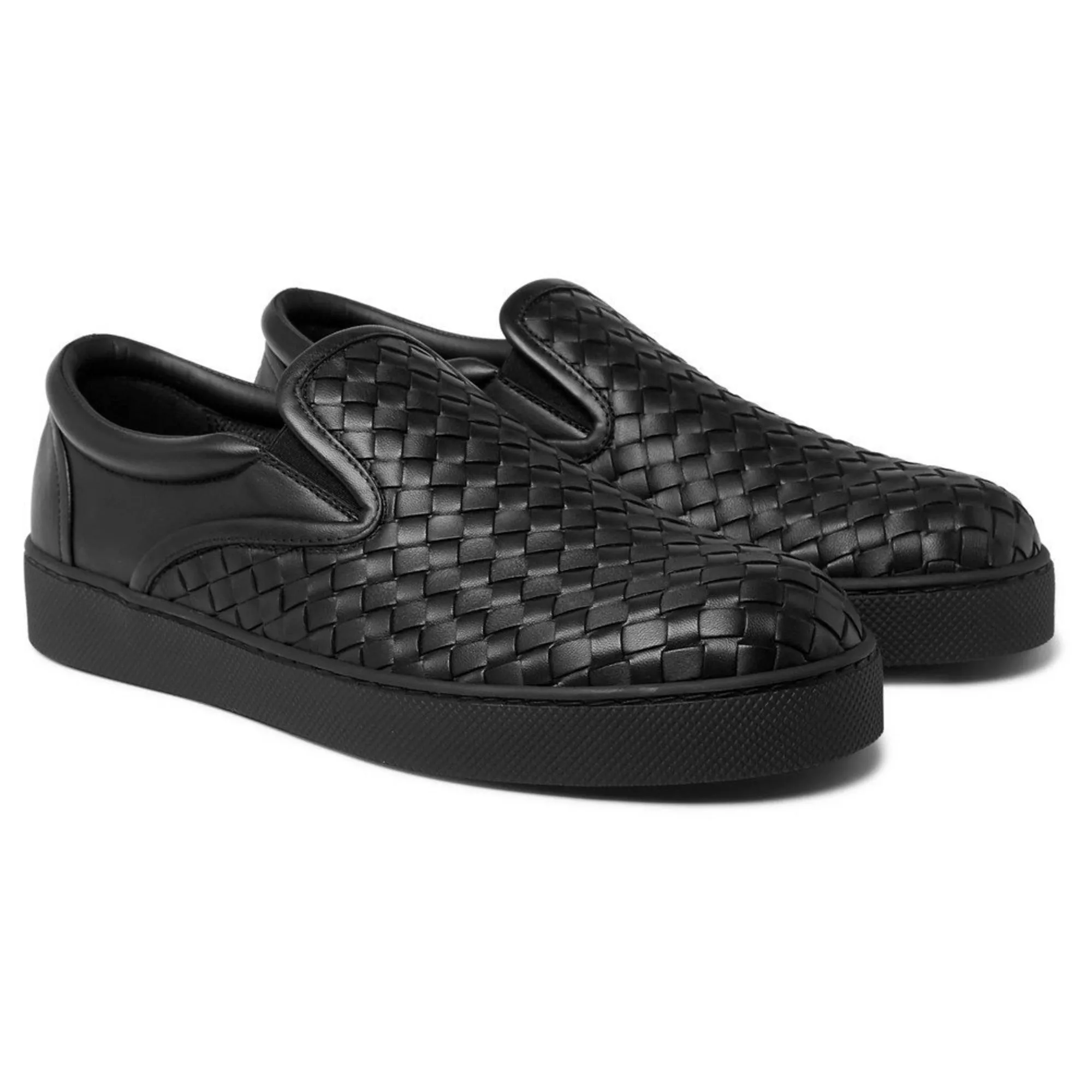 Bottega Veneta Intrecciato Leather Dodger Sneakers