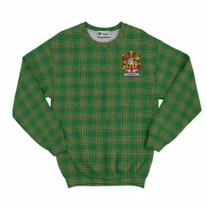 Bourke Irish Clan Tartan Sweatshirt with Coat of Arms