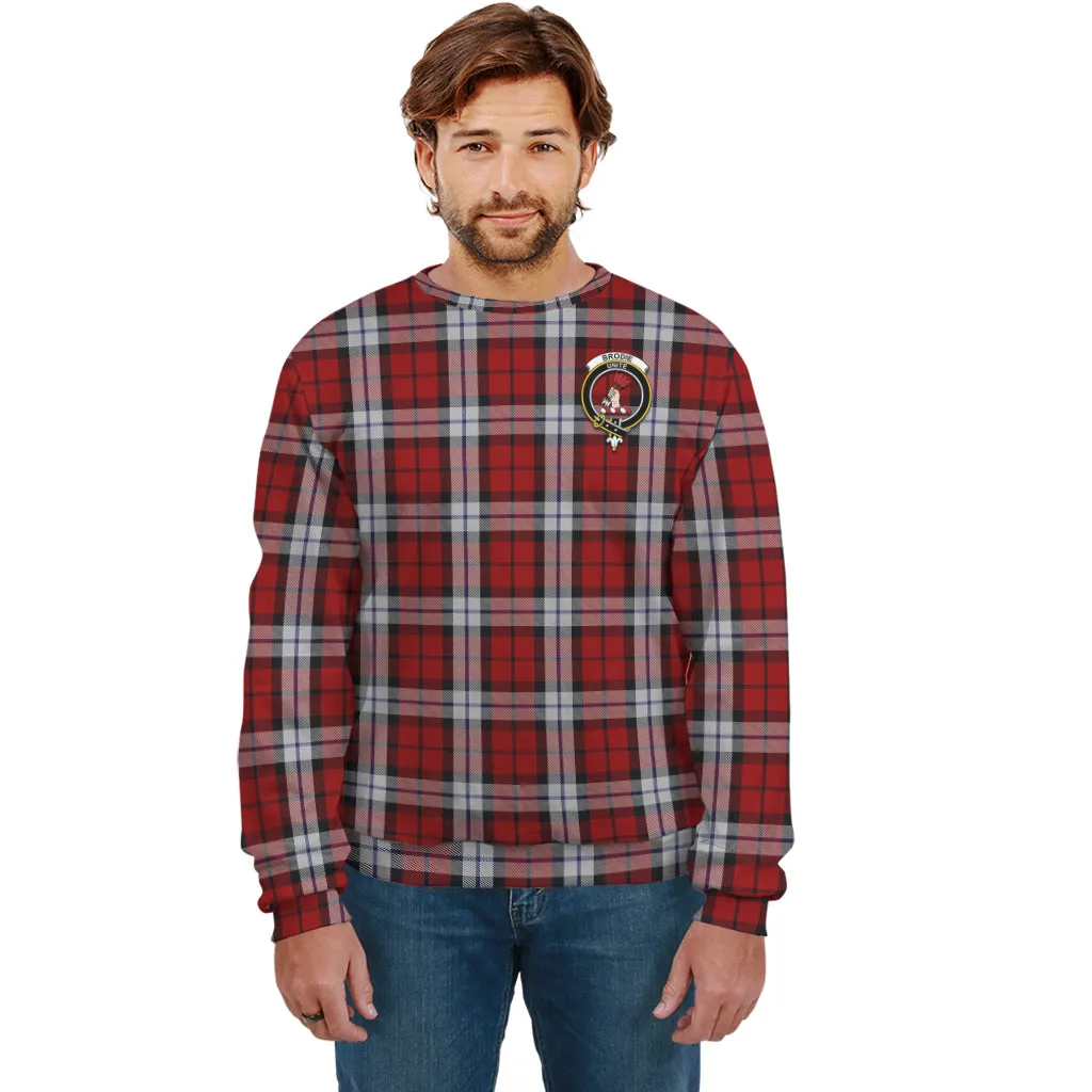 Brodie Dress Tartan Sweatshirt with Family Crest