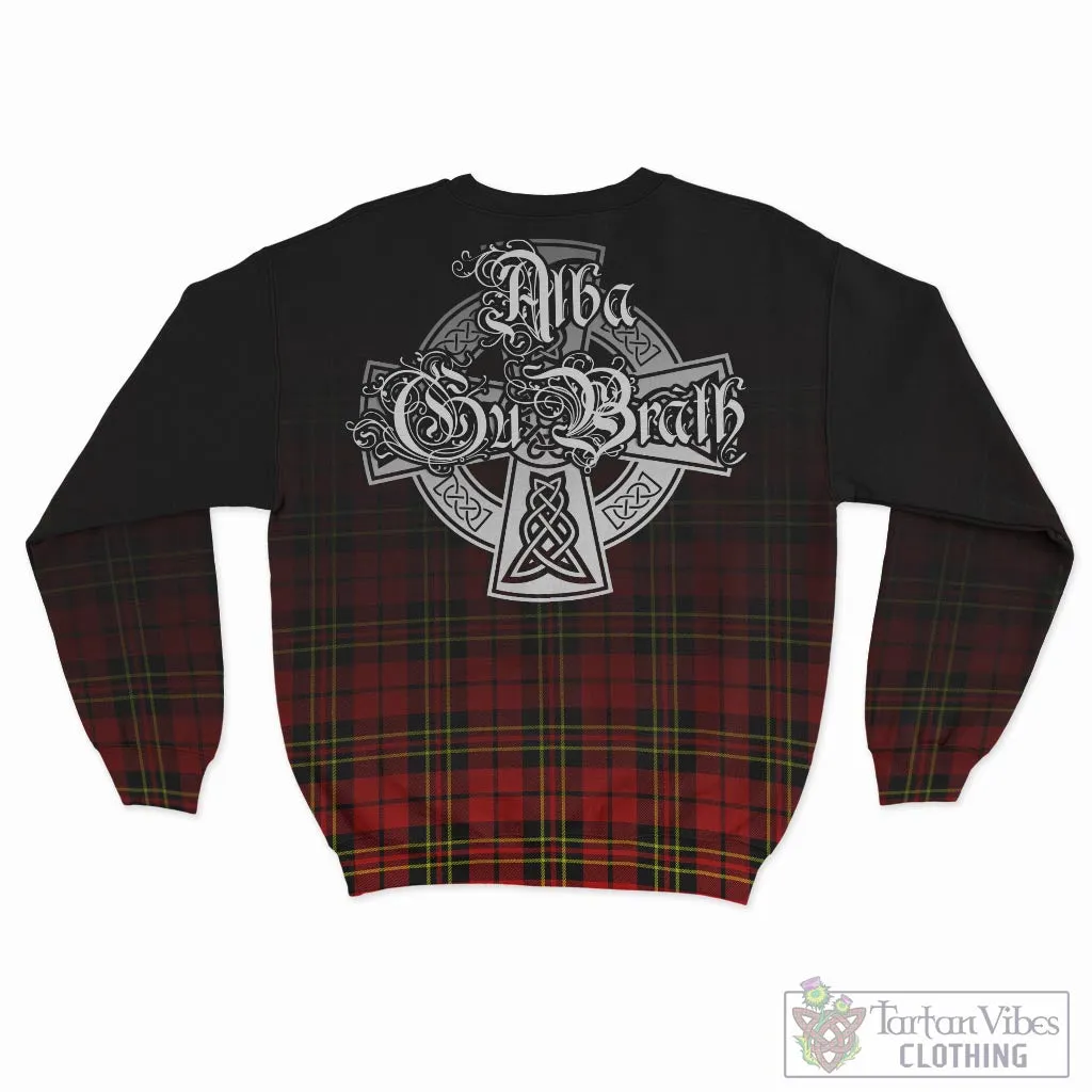 Brodie Modern Tartan Sweatshirt Featuring Alba Gu Brath Family Crest Celtic Inspired