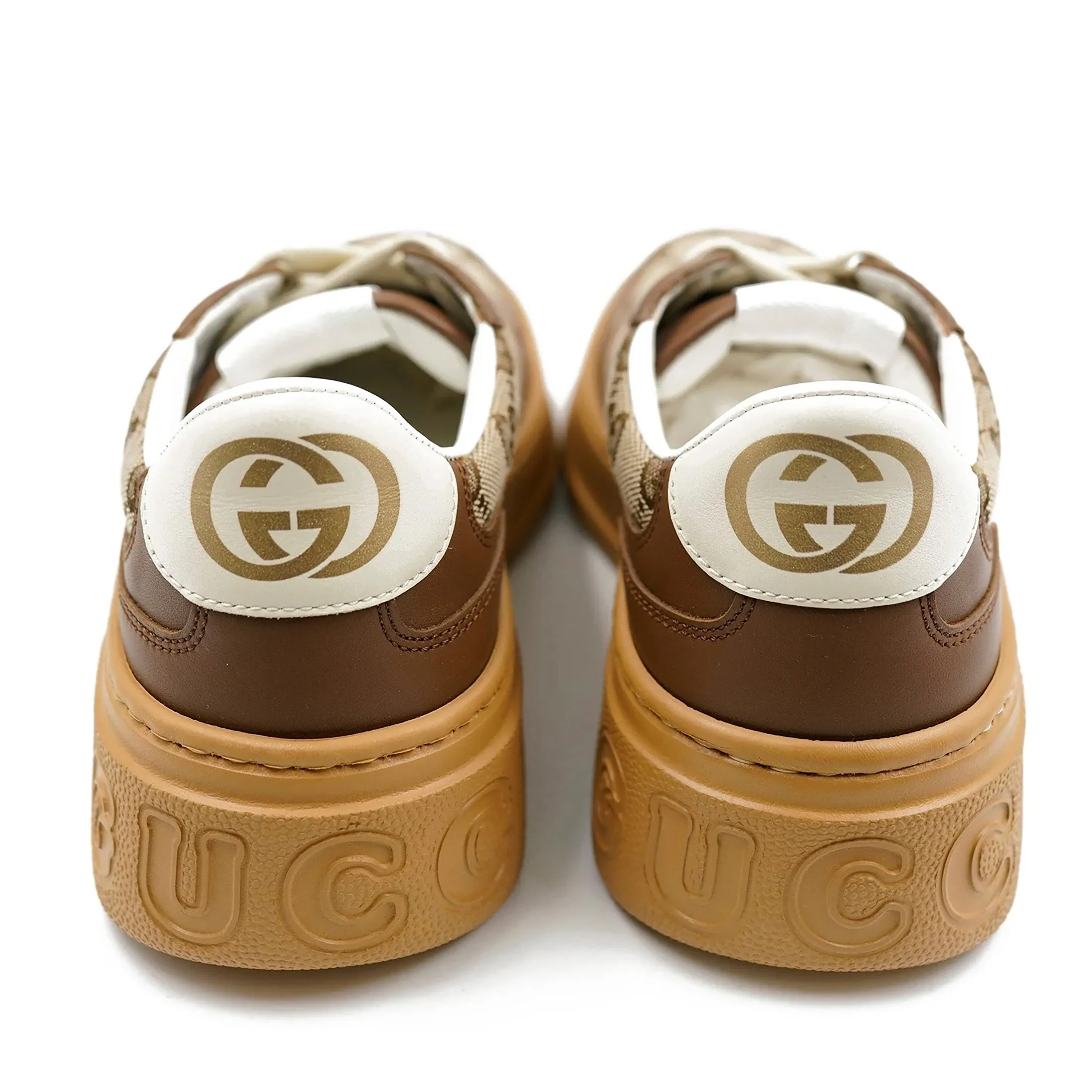 Brown GG Canvas Sneakers 36