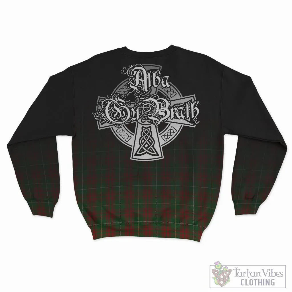 Bruce Hunting Tartan Sweatshirt Featuring Alba Gu Brath Family Crest Celtic Inspired