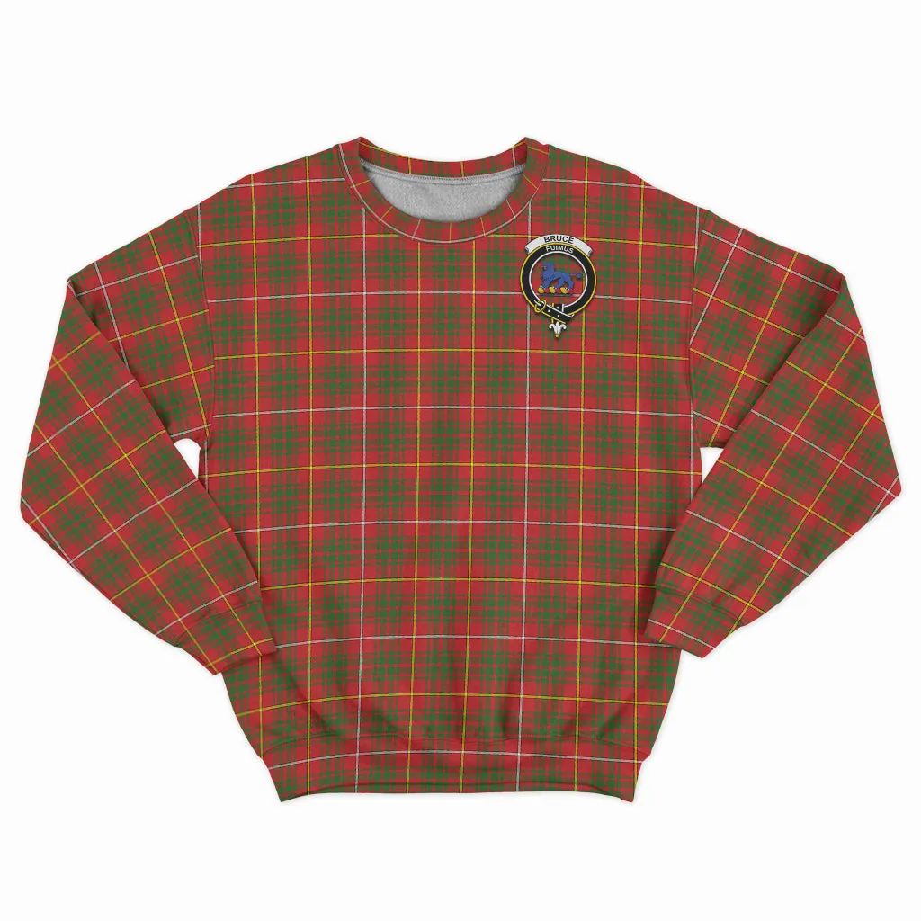 Bruce Modern Tartan Sweatshirt with Family Crest