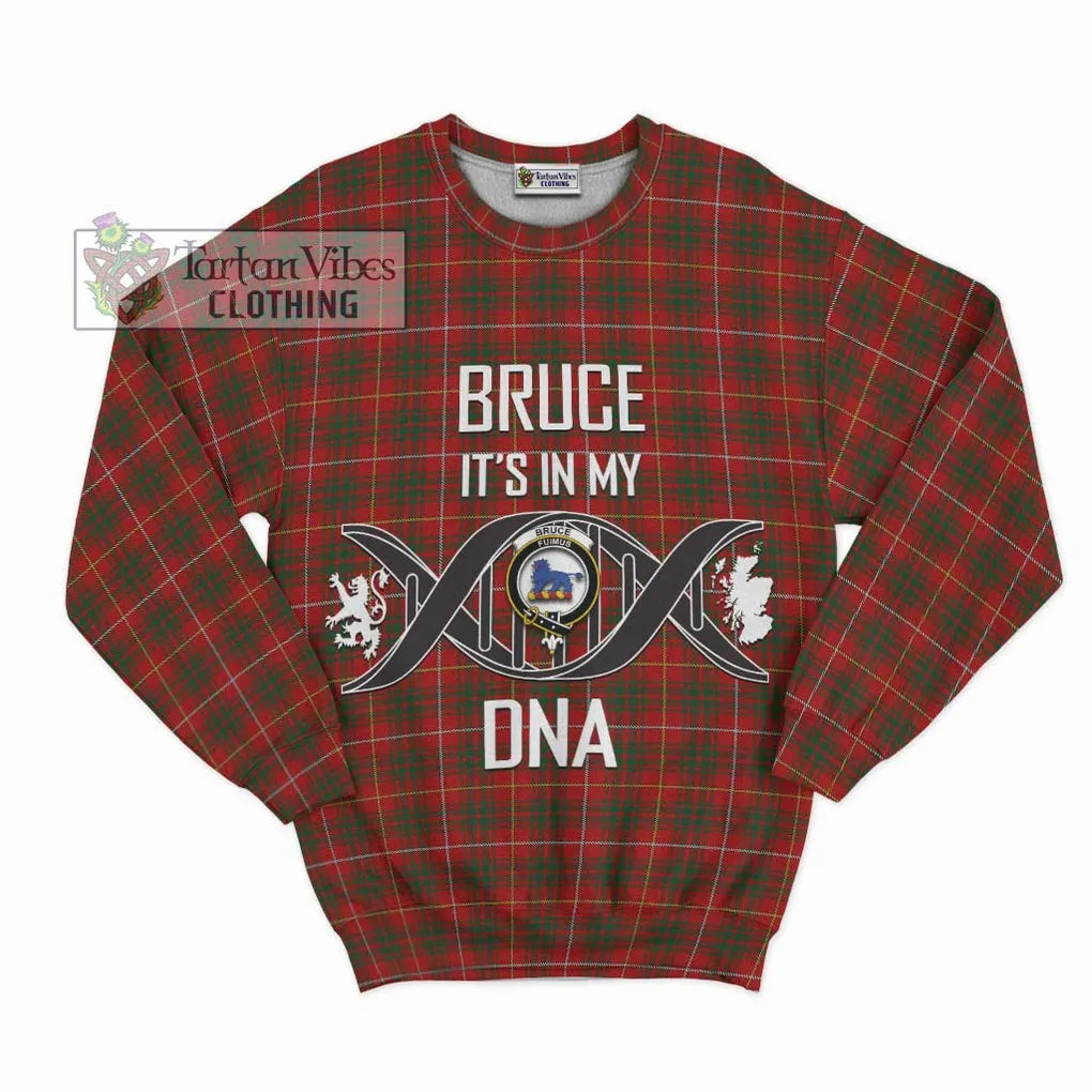 Bruce Tartan Sweatshirt with Family Crest DNA In Me Style