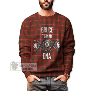 Bruce Tartan Sweatshirt with Family Crest DNA In Me Style