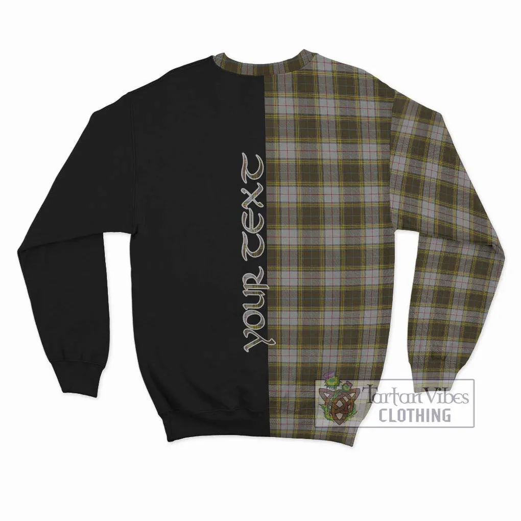 Buchanan Dress Tartan Sweatshirt with Family Crest and Half Of Me Style