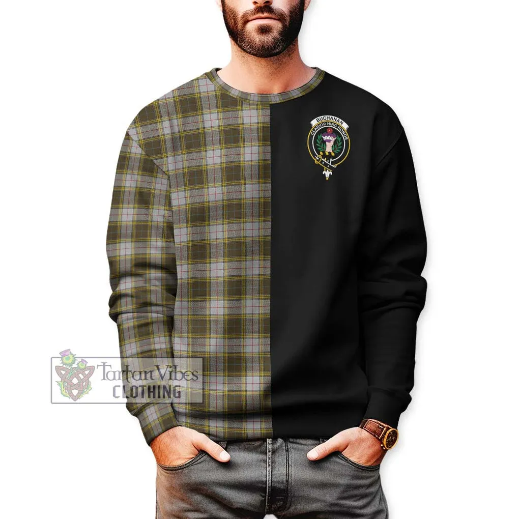 Buchanan Dress Tartan Sweatshirt with Family Crest and Half Of Me Style