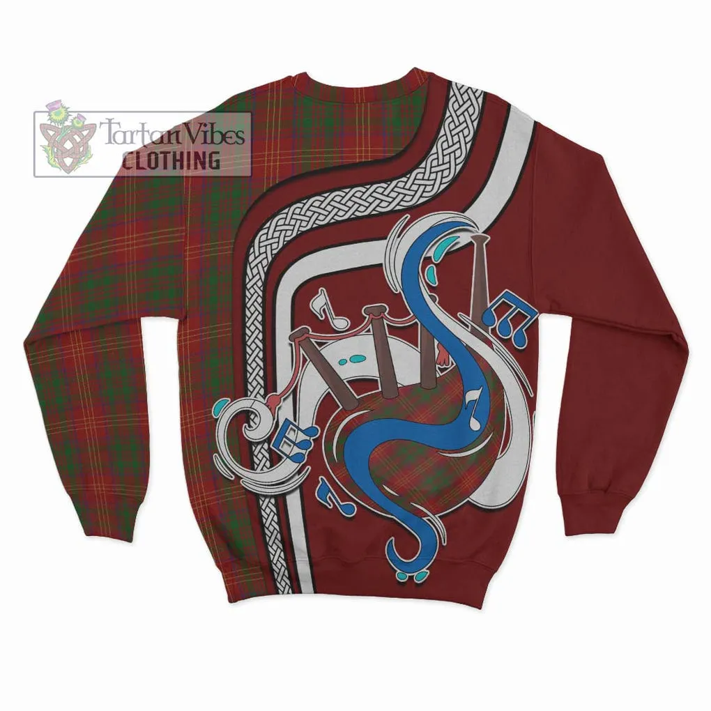 Burns Tartan Sweatshirt with Epic Bagpipe Style