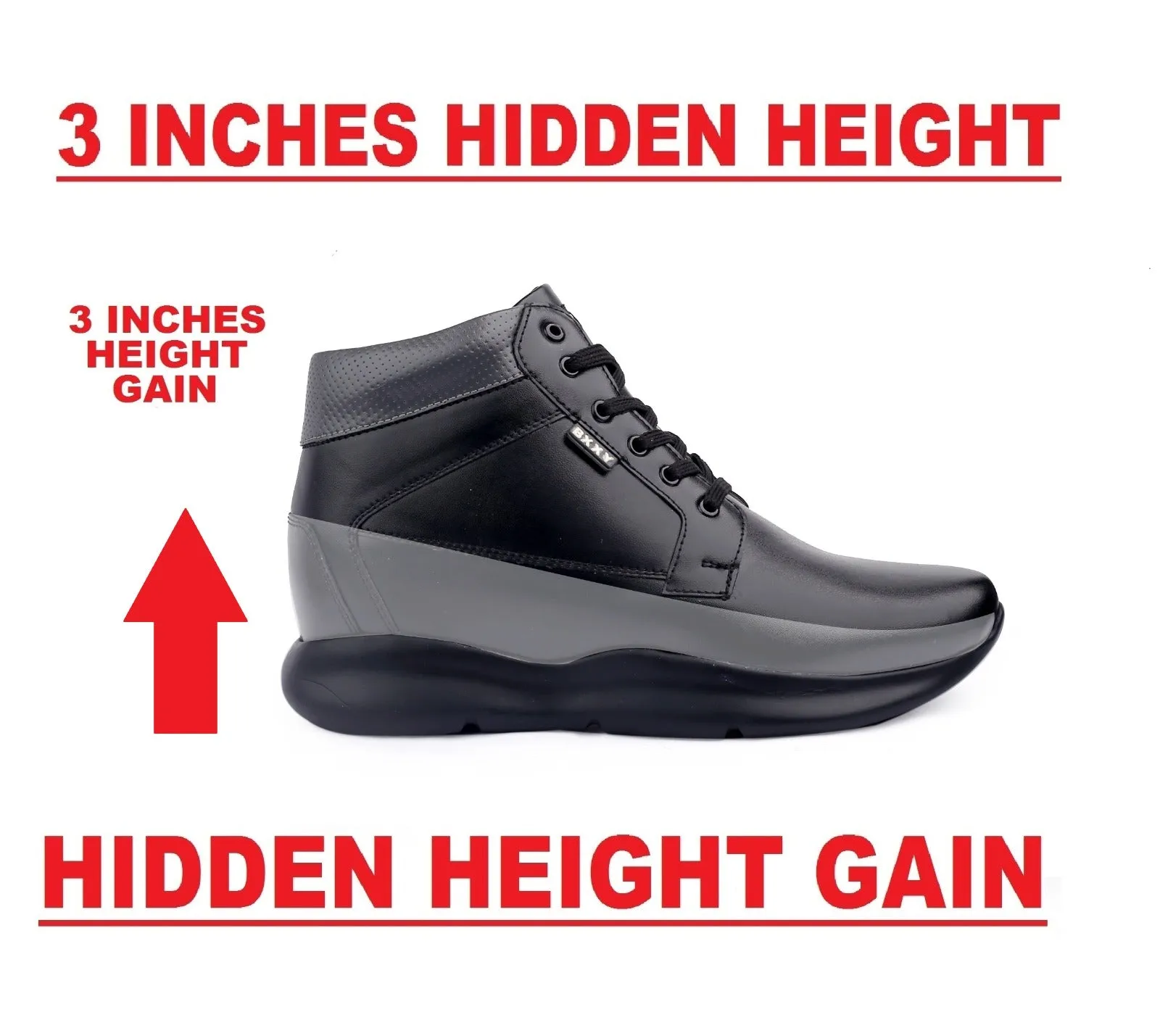 Bxxy's 3 Inch Height Increasing Elevator Shoes for Men