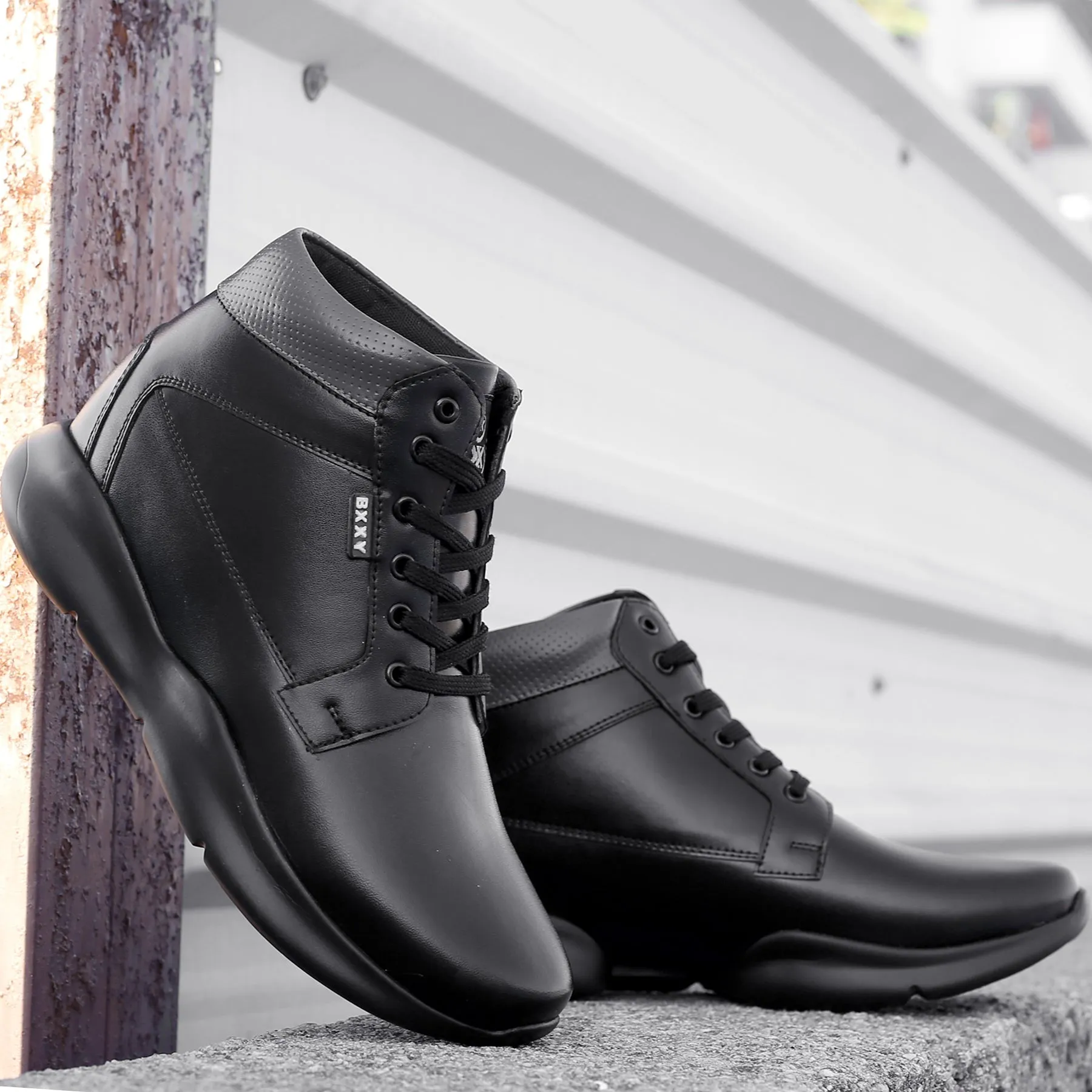 Bxxy's 3 Inch Hidden Height Increasing Elevator Boots for Men