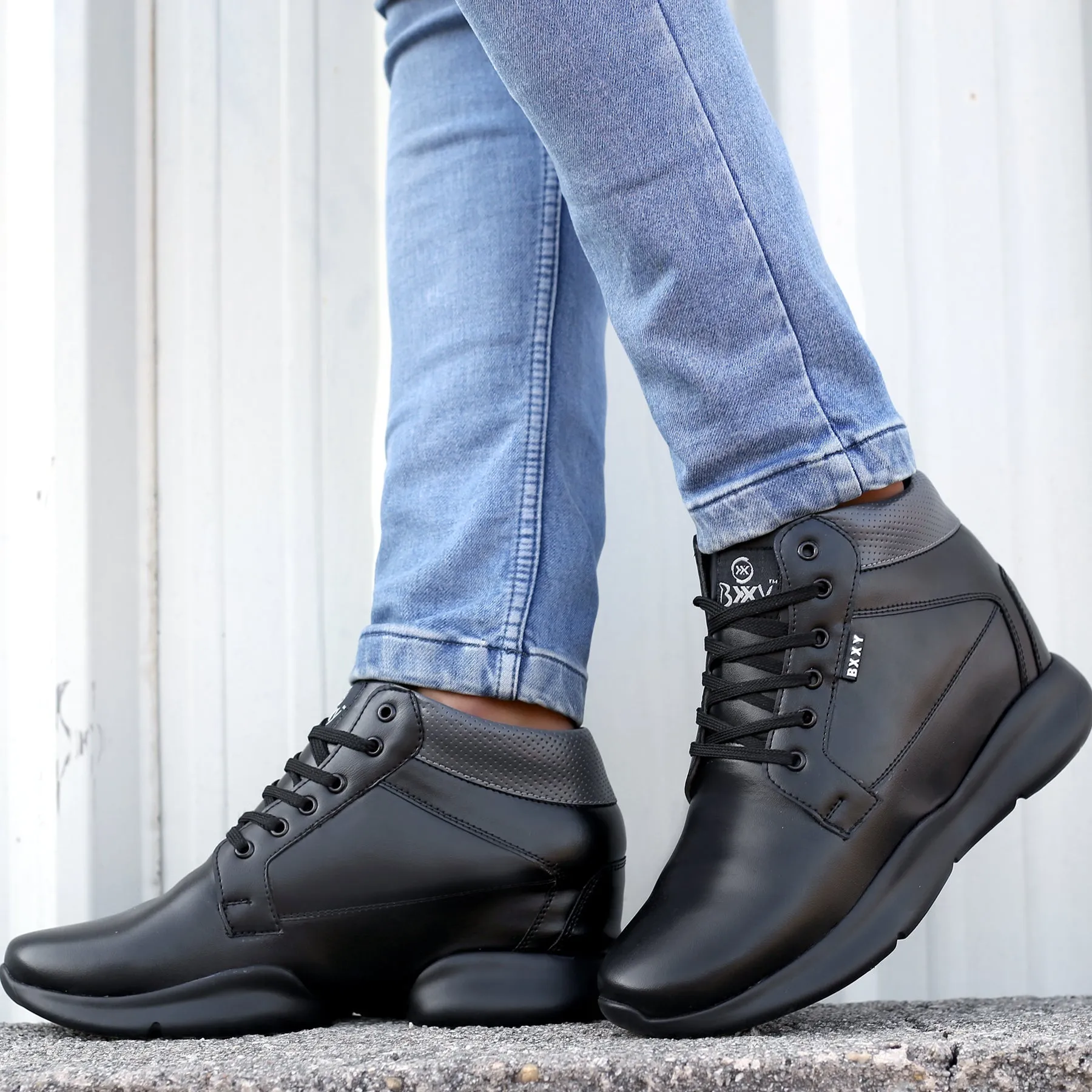 Bxxy's 3 Inch Hidden Height Increasing Elevator Boots for Men