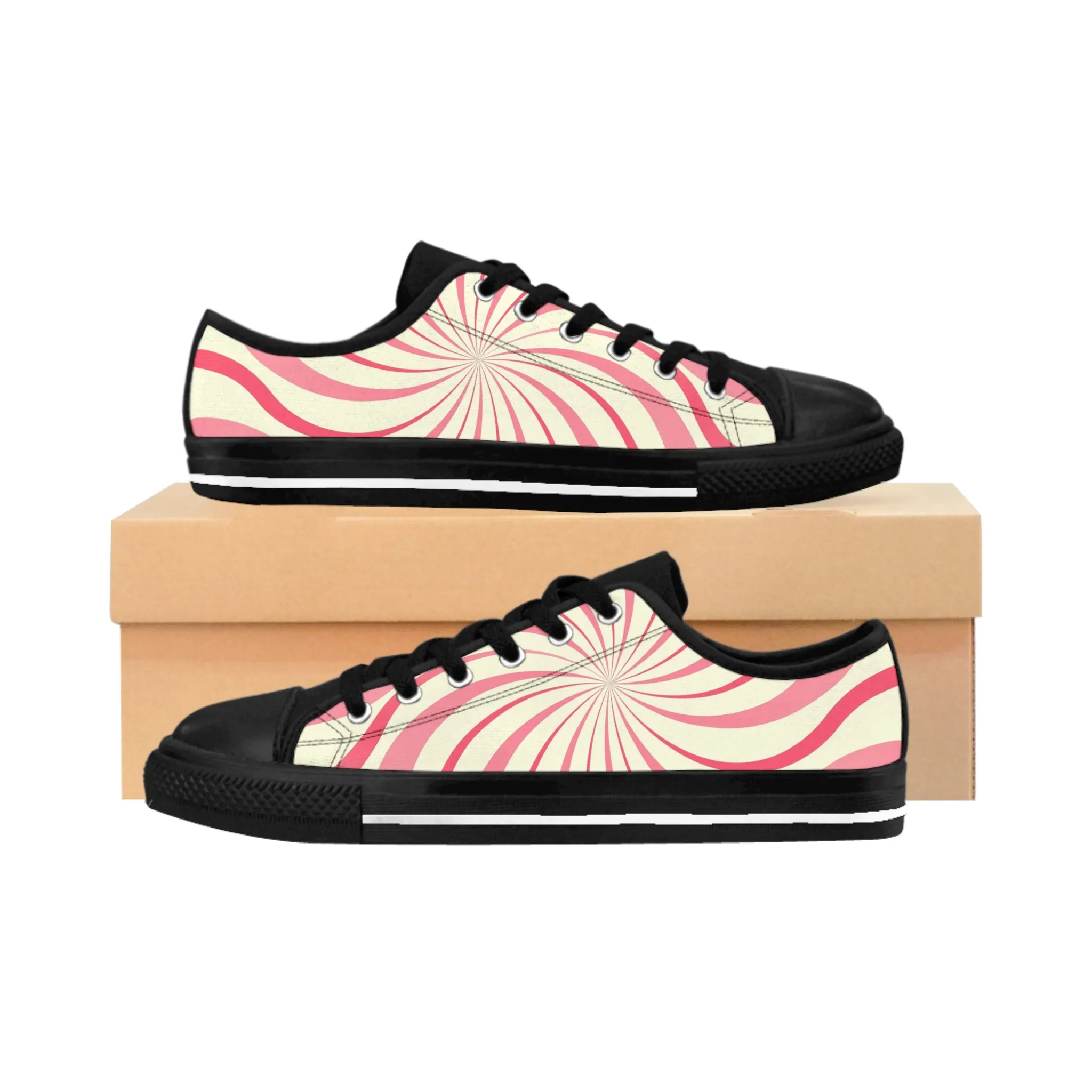 Candy Radial Pattern Men's Sneakers