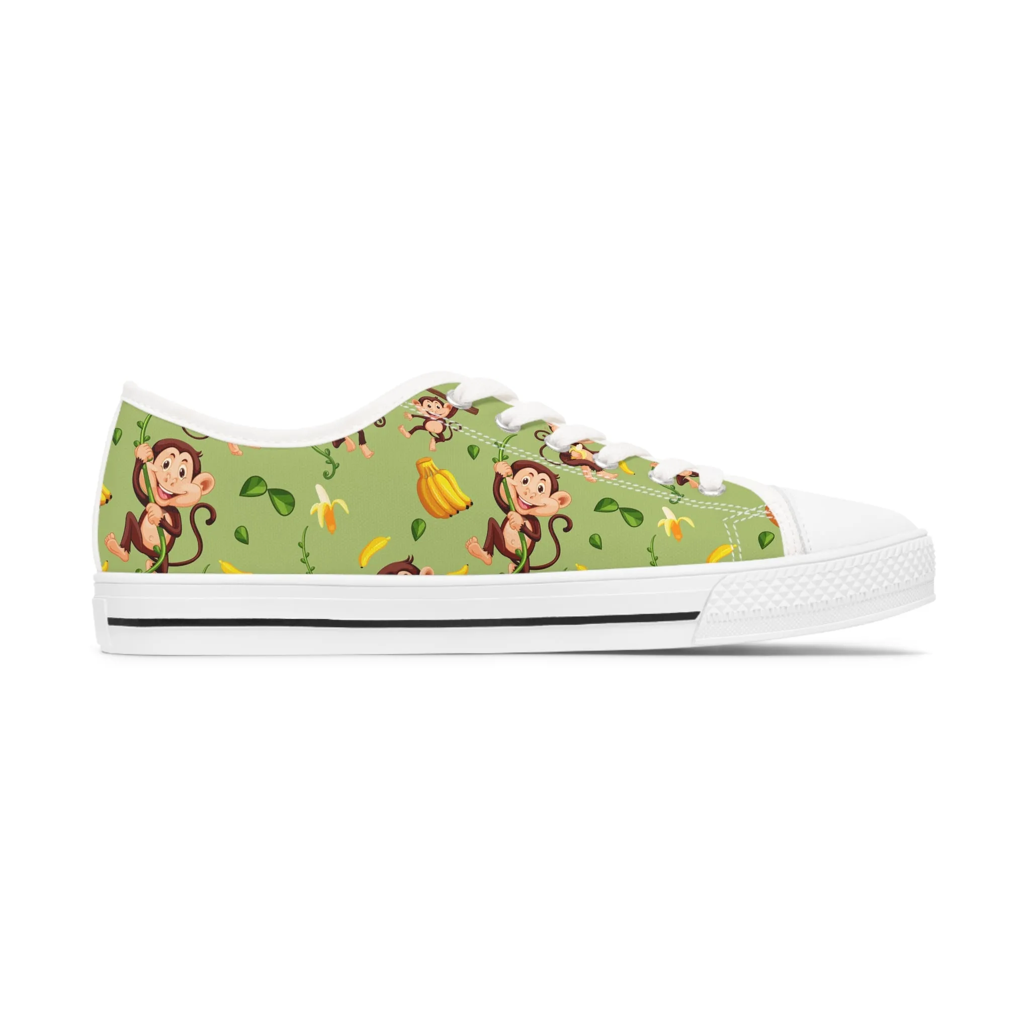 Chimpanzee Pattern Women's Low Top Sneakers