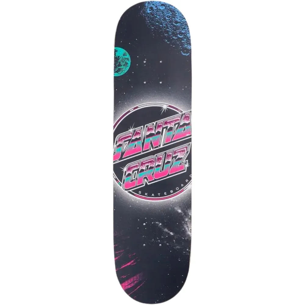 Chrome Dot Flame Everslick Black 8.0" Skateboard