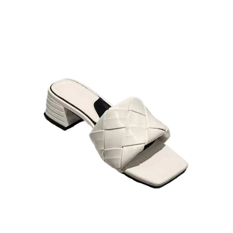 Chunky Heel Open Toe Sandals