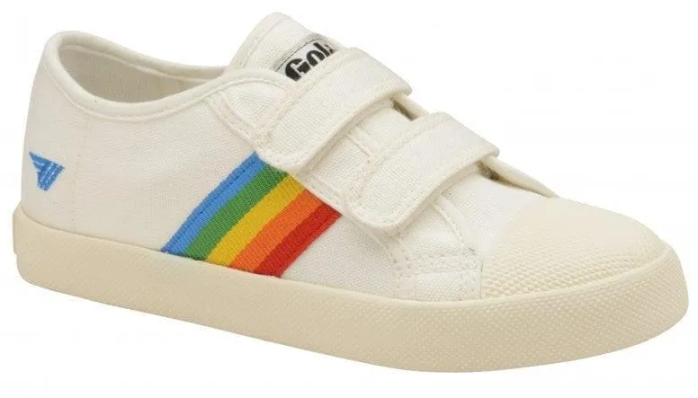 Coaster Rainbow Velcro Trainer (Off White   Multi)