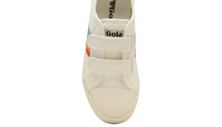 Coaster Rainbow Velcro Trainer (Off White   Multi)