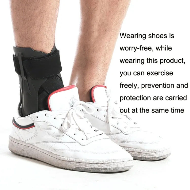 Compression Fixed Plastic Sheet Support Strap Ankle Protector, Size: S (Gray)