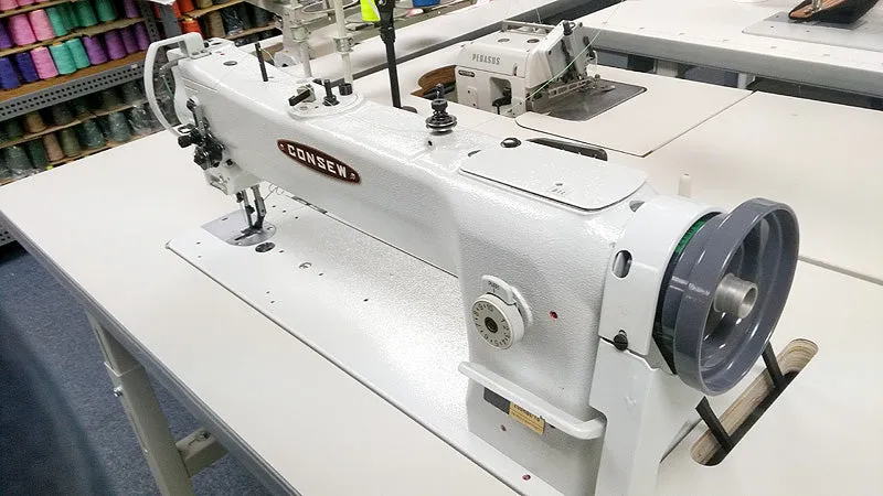 Consew 206RBL-18 Single Needle Long Arm Walking Foot Sewing Machine 206RBL-25 206RBL-30