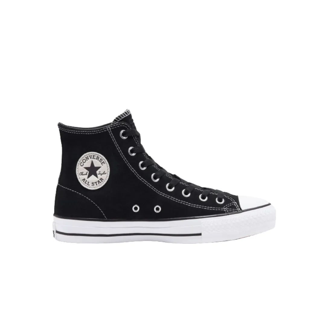 Converse CTAS Pro Hi Suede: Black/Black/White