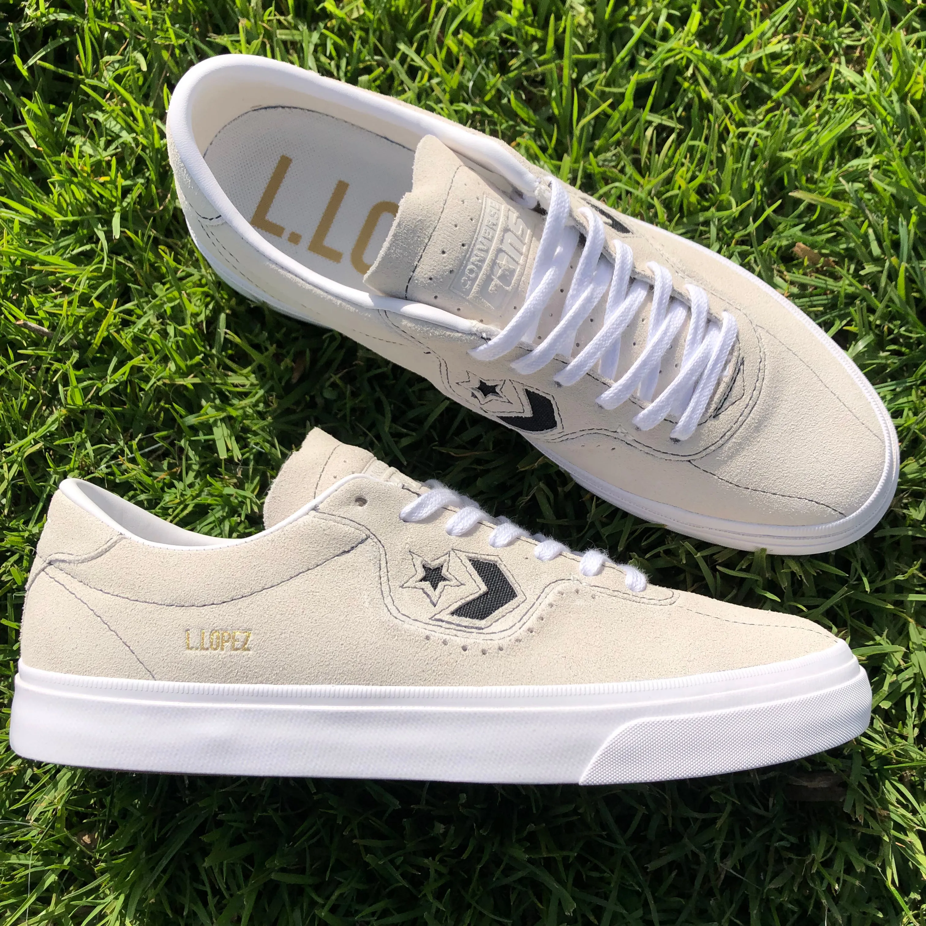 Converse Louie Lopez PRO OX Suede Egret/Black