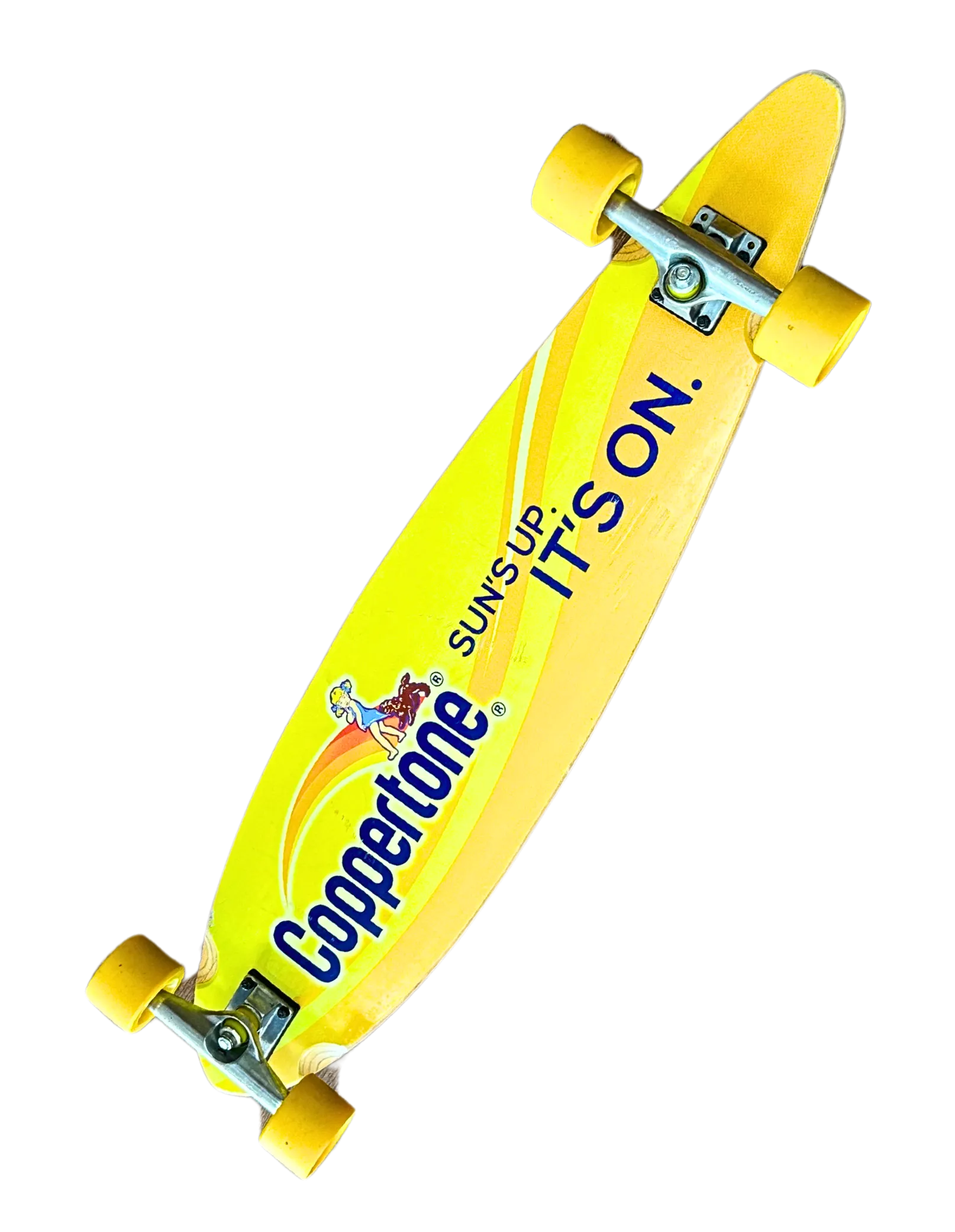 Coppertone "Suns Up It's On" Longboard Skateboard