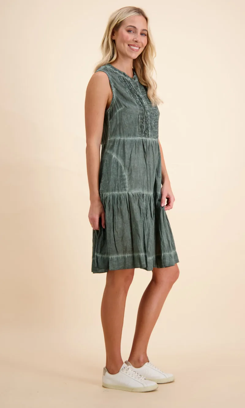 Cotton Sleeveless Dress Leila, More Colours