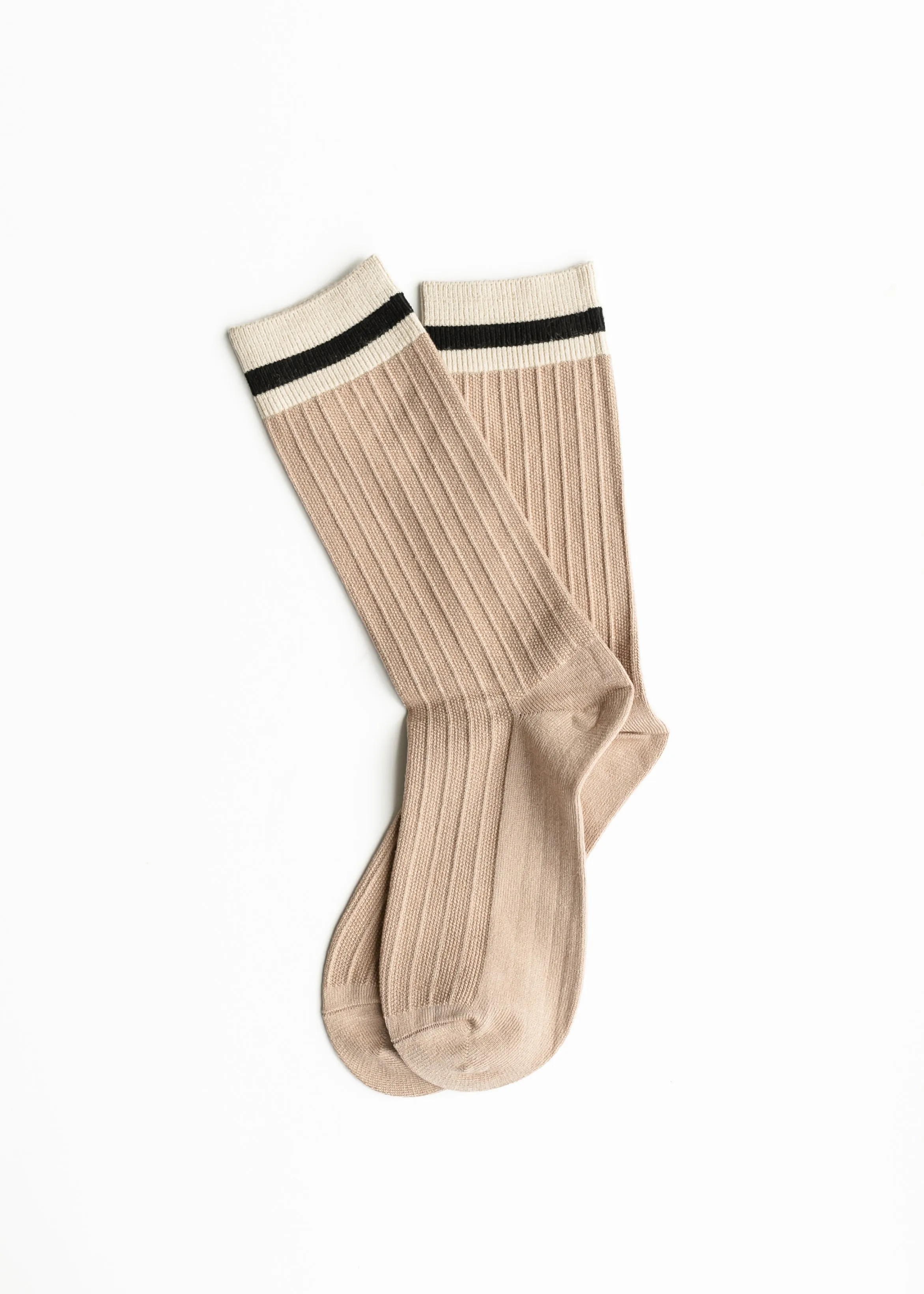 Cozy Retro Color Block Wool Blend Socks