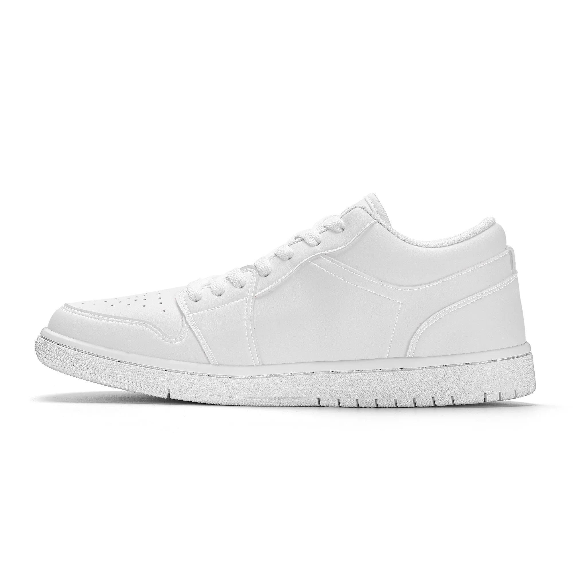 Create Your Own-Unisex Low Top Sneakers - White