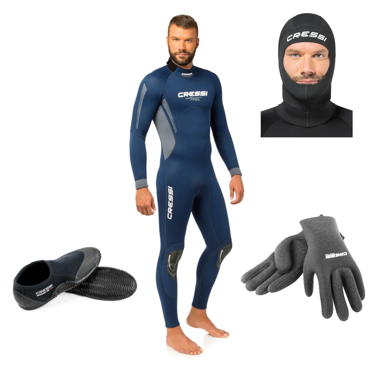 Cressi 3mm Men's Full Wetsuit Package