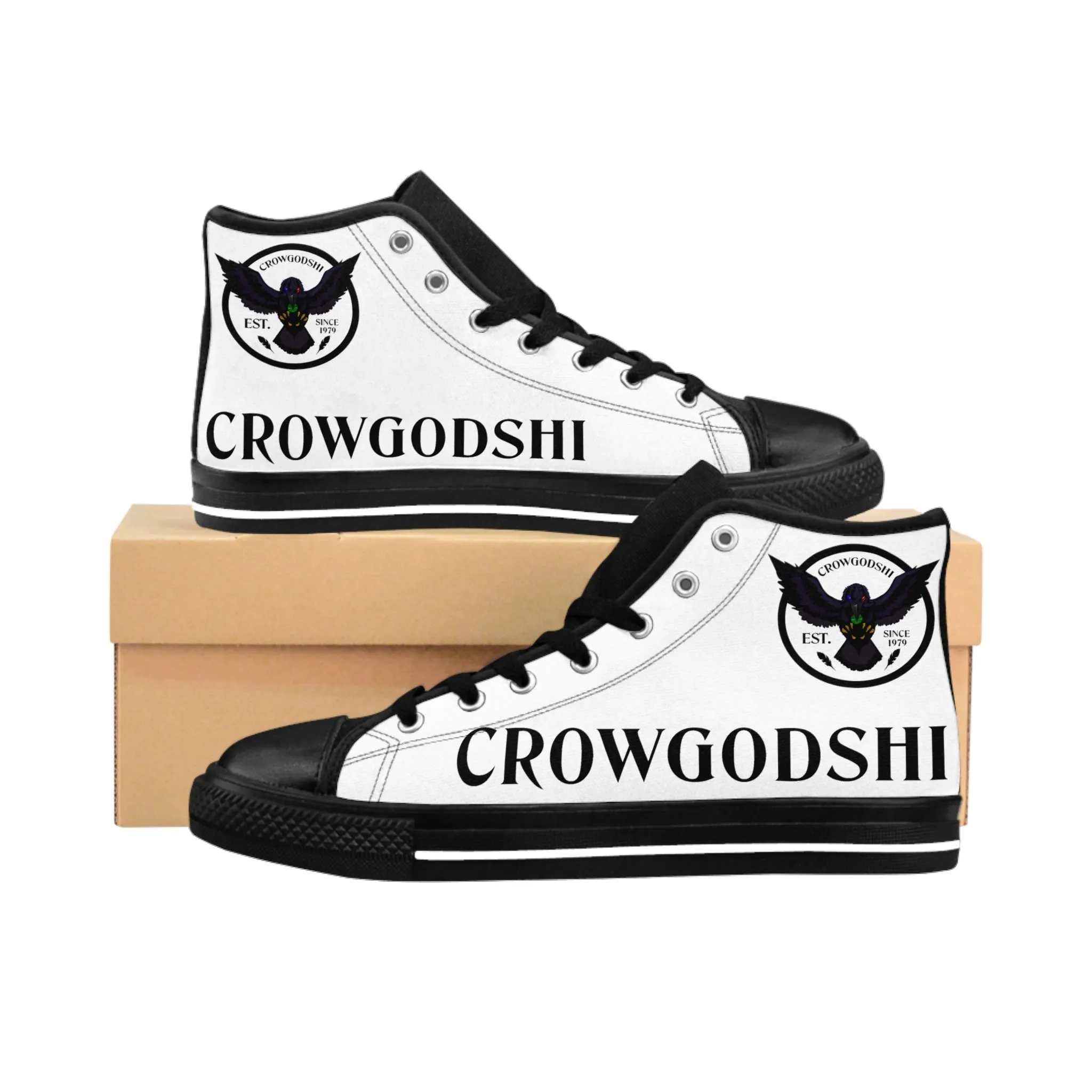 Crowgodshi High-Tops, WHITE