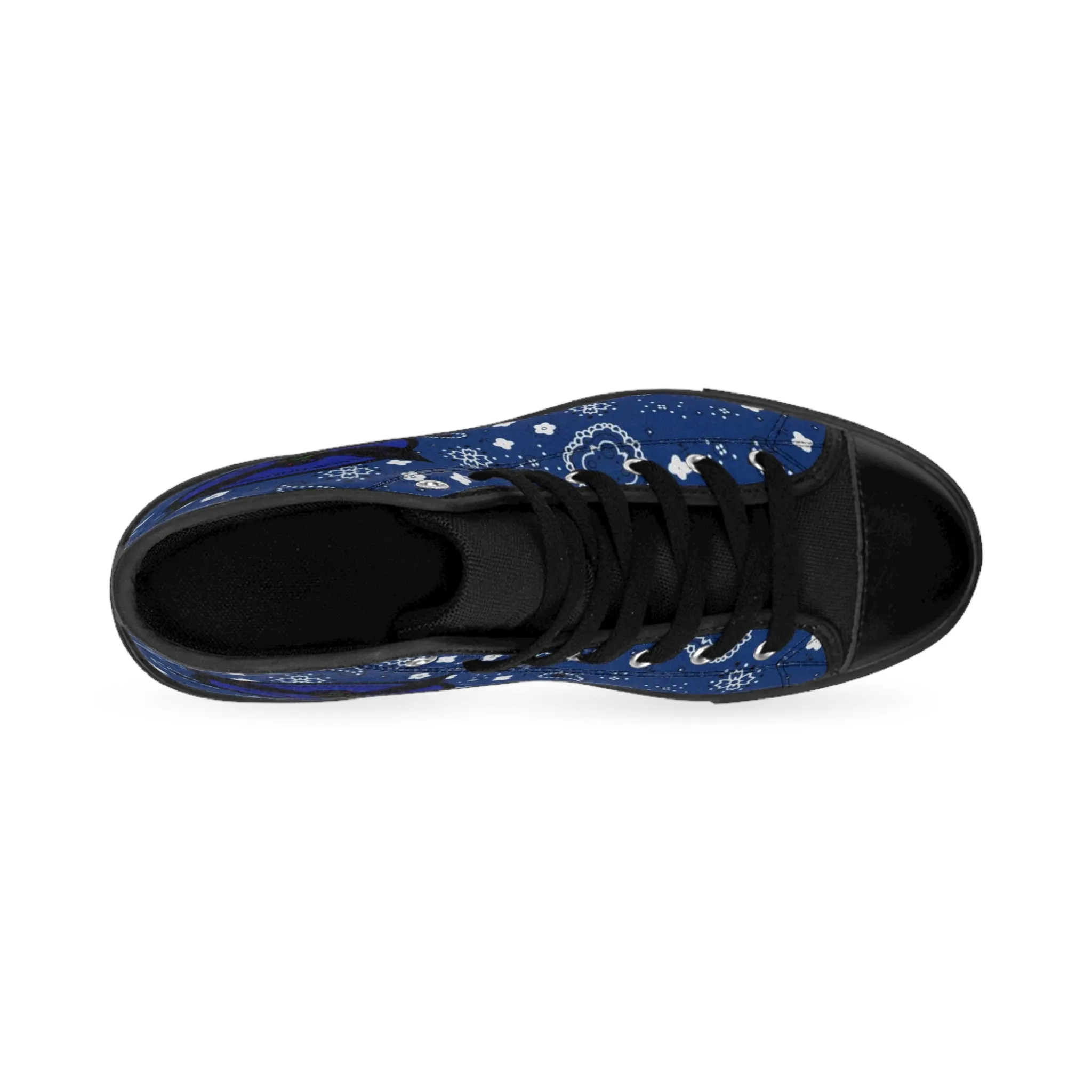 Crowgodshi Men's Blue Colors High-Tops