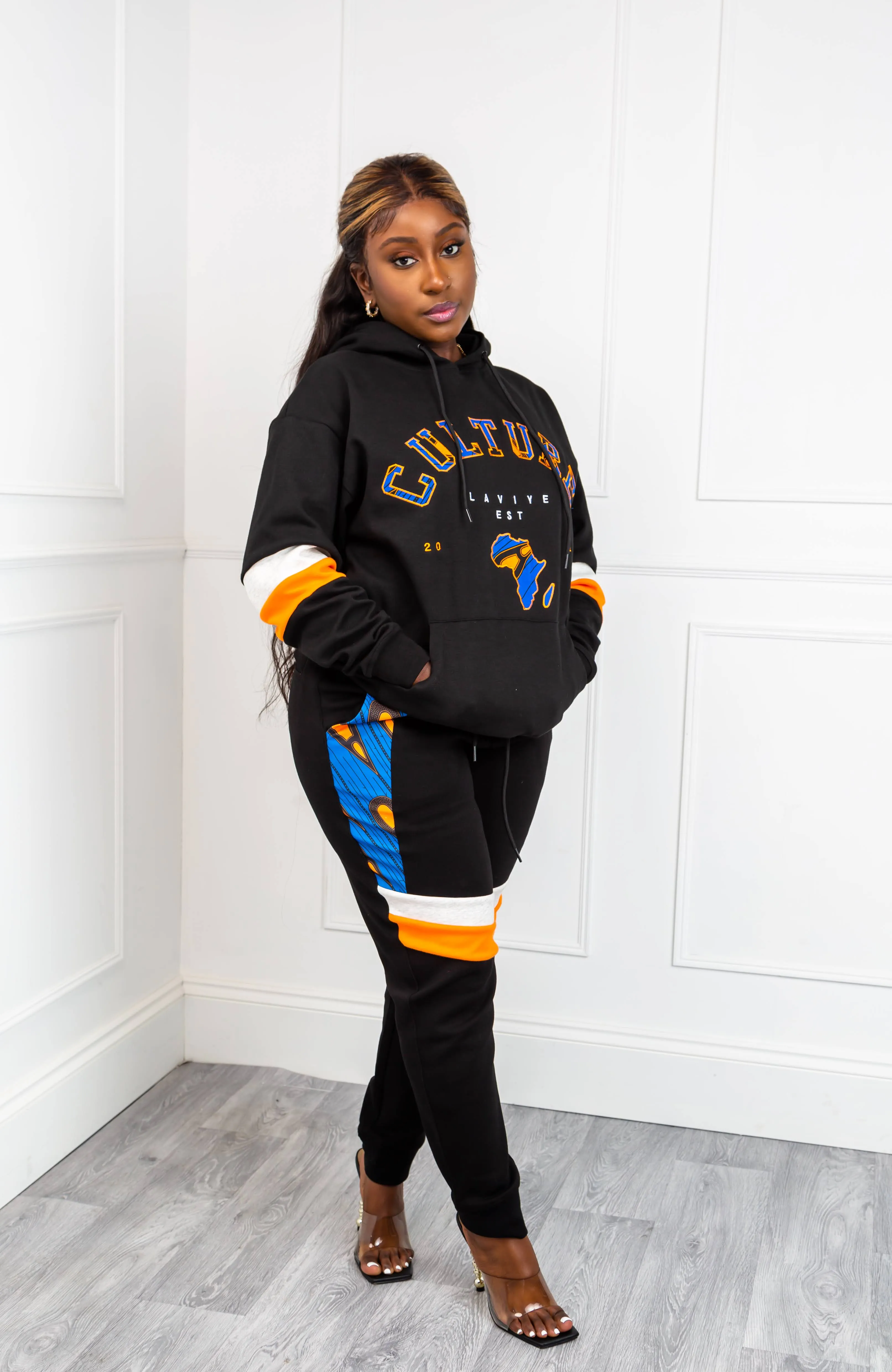 Culture Slogan Hoodie | Luxury Africa Map Hoodie For Women | ENUGU