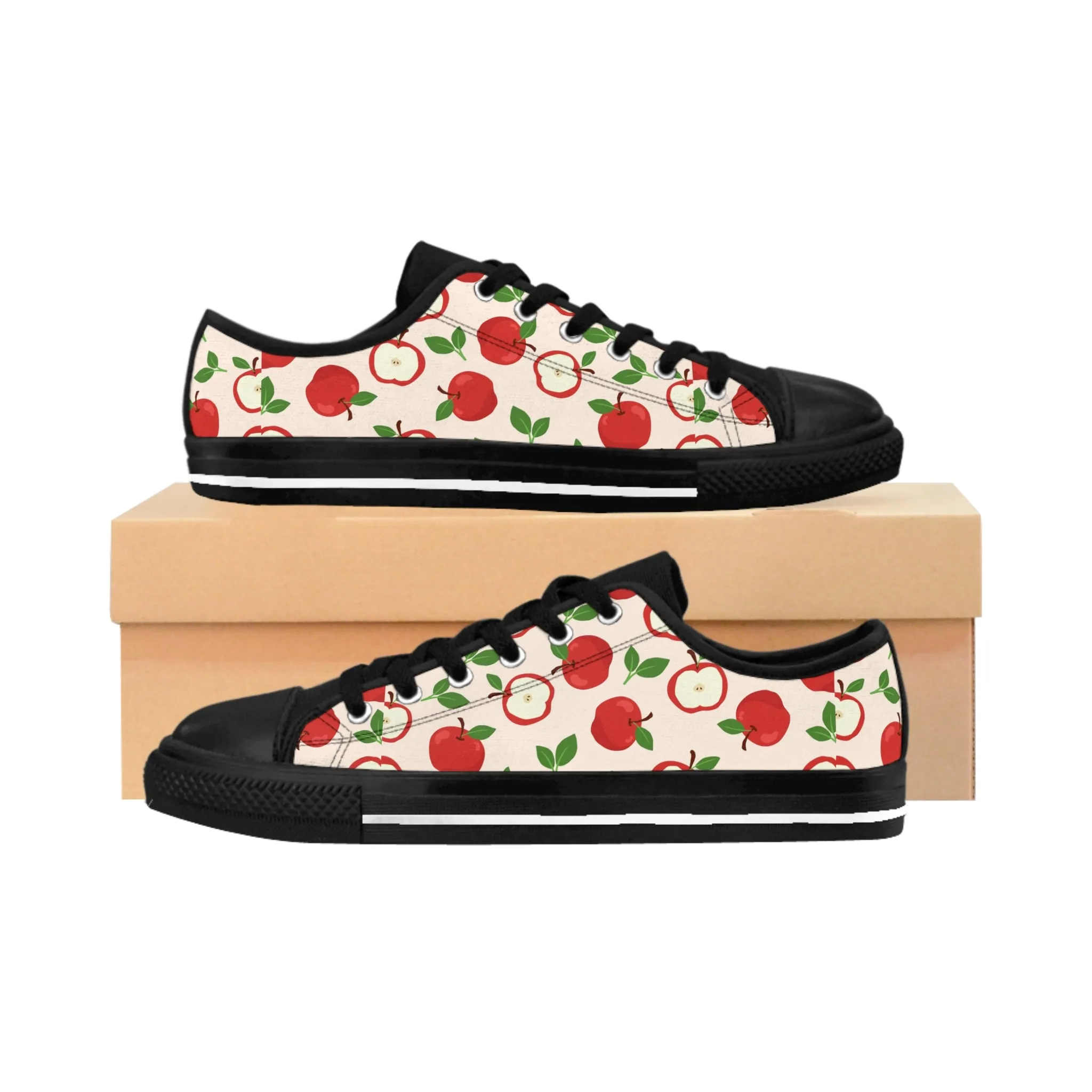 Cute Apple Fruits Women's Sneakers